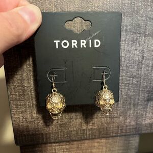 Torrid Skull Earrings NWT